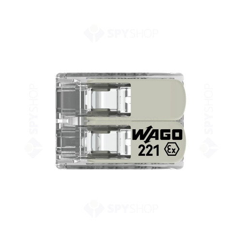 Conector aplicatii Ex Wago 221-482, 2 conductori maxim 4 mm2, 20 A