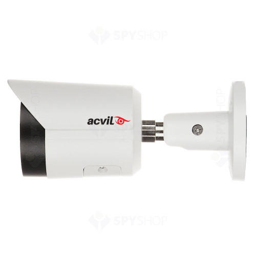 Camera supraveghere exterior IP Acvil Full Color ACV-IPFC30-2M 2.0, 2 MP, 2.8 mm, lumina alba, slot card, microfon, PoE