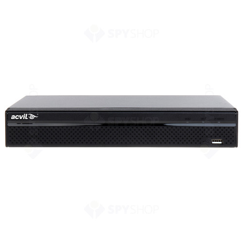 Sistem supraveghere IP exterior basic Acvil ACV-B4EXTFC30-2M-IP, 4 camere, 2 MP, lumina alba, 2.8 mm, slot card