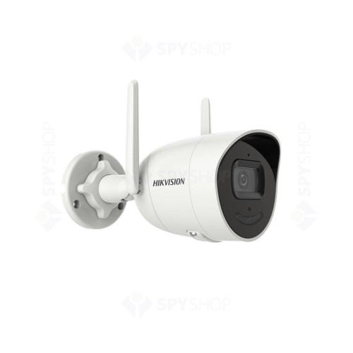 RESIGILAT - Camera supraveghere exterior IP Wi-Fi Hikvision DS-2CV2021G2-IDW4E, 2 MP, audio bidirectional, 4 mm, slot card, IR 30 m