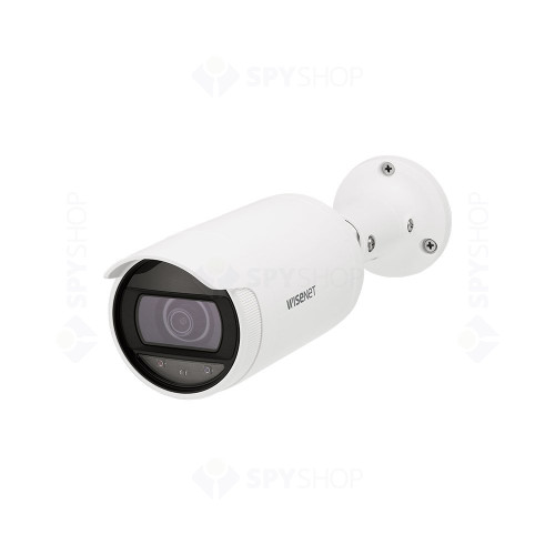 Camera supraveghere exterior IP Hanwha ANO-L7022R, 4 MP, 4 mm, IR 25 m, slot card, PoE