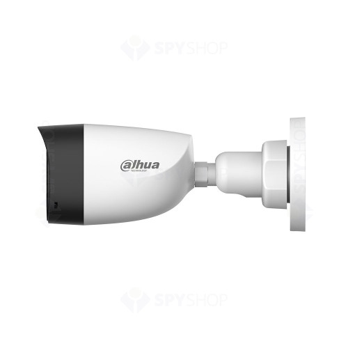 Camera supraveghere exterior Dahua cu iluminare duala Smart Dual Light HAC-HFW1200CL-IL-A-S6, 2 MP, IR/lumina alba 20 m, 2.8 mm, microfon