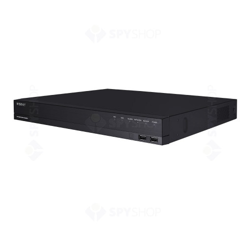 NVR Hanwha ARN-1610S, 16 canale, 8 MP, 80 Mbps, 16x PoE