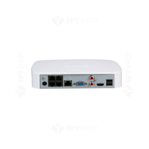 NVR Dahua NVR2104-P-4KS3, 4 canale PoE, 2 MP, 80 Mbps, SMD Plus