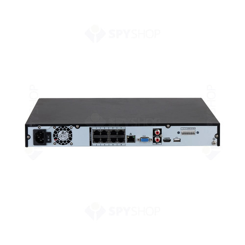 NVR Dahua NVR4208-8P-EI, 16 MP, 256 Mbps, 8x PoE, functii inteligente