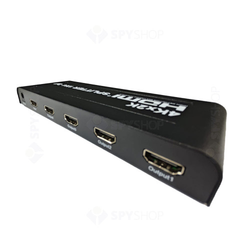 Splitter HDMI cu 4 porturi H4S, 4K, 1x4