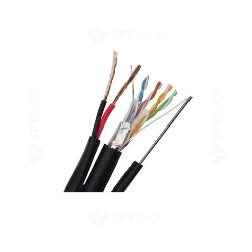 Cablu CAT5 FTP CCA + alimentare si sufa LinkPower LINK-FTP CCA-AUTO+2C, pret/305 metri