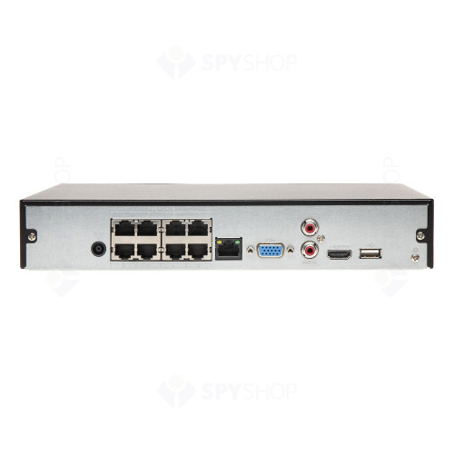NVR Dahua NVR4108HS-8P-4KS2/L, 8 canale, 8 MP, 80 Mbps