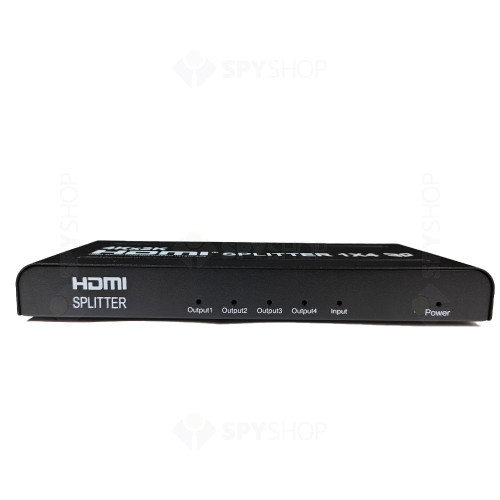Splitter HDMI cu 4 porturi H4S, 4K, 1x4