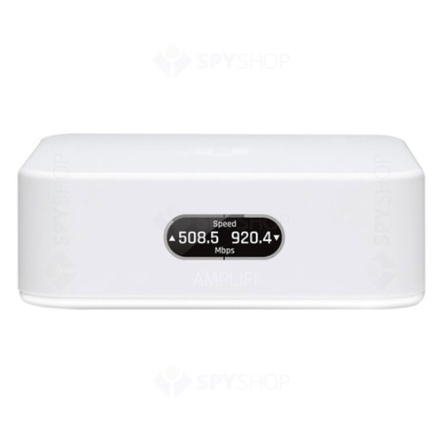 Router wireless cu MeshPoint Ubiquiti AmpliFi Instant AFi-INS, 300 Mbps/867 Mbps, 2.4 / 5 GHz, 3 porturi, ecran tactil