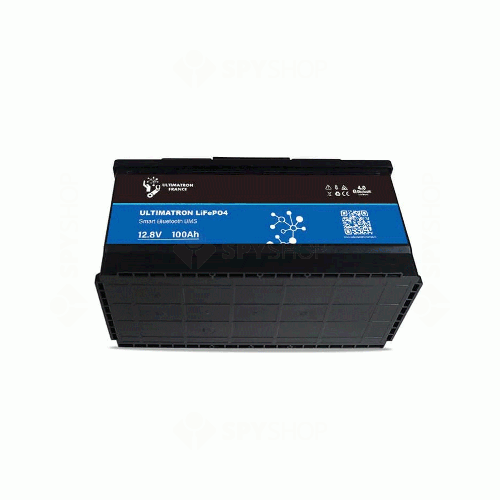 Acumulator litiu Ultimatron LiFePO4 ULS-12-100, 12.8 V, 100 Ah, bluetooth, BMS