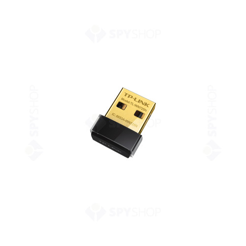 Adaptor Nano USB Wi-Fi TP-Link TL-WN725N, 150 Mbps, 2.4 Ghz, USB 2.0