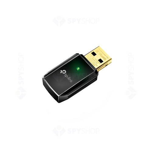 Adaptor USB Mini Wi-Fi TP-Link ARCHER T2U, 433 Mbps,  2.4 Ghz/5 Ghz, USB 2.0