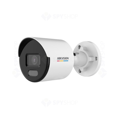 Camera supraveghere exterior IP Hikvision Full Color DS-2CD1047G0-L-4MM, 4 MP, distanta lumina alba 30 m, 4 mm, PoE