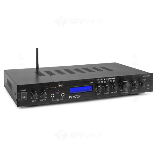Amplificator home theatre cu 5 canale Fenton AV-150BT 103.148, USB/SD, Bluetooth, MP3, 400W RMS, 8 ohm