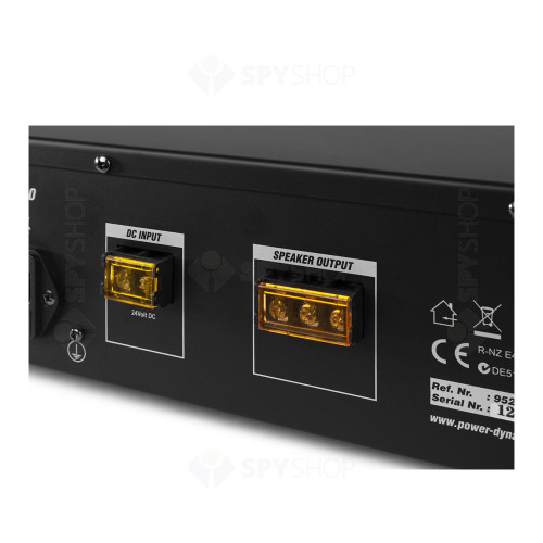 Amplificator mixer cu 6 canale Power Dynamics PRM60 952.150, USB/SD, Bluetooth, 60 RMS, 100V/8 ohm
