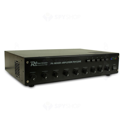 Amplificator Power Dynamics PDV120Z 952.063, 4 zone, 120W RMS, 50-18 kHz, 100V/8 ohm