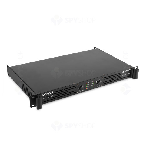 Amplificator profesional cu 2 canale Vonyx VDA1000 172.046, 2x500W, 4-8 ohm