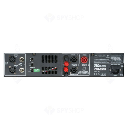 Amplificator profesional Power Dynamics PDA-B500 171.190, 2x250W, 8 ohm
