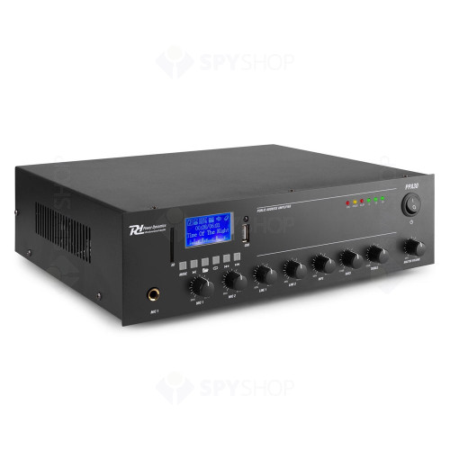 Amplificator sonorizari Power Dynamics PPA30 952.080, USB/SD, Bluetooth, MP3, 30W RMS, 100V/70V/8 ohm