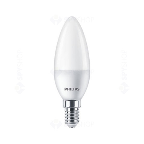 Bec LED Philips lumanare B35, E14, 5W, 470 lm, 4000 K