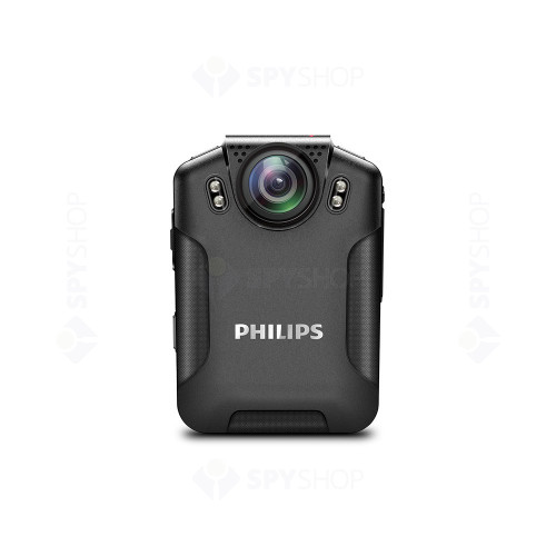 RESIGILAT - Body camera Full HD Philips VTR8101, 34 MP