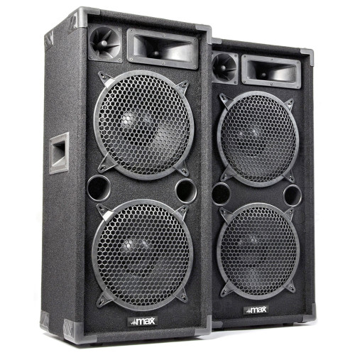 Boxa pasiva pentru sonorizari MAX210 170.670, 2x10 inch, 150W RMS, 3 cai, 8 ohm, 40-18.000 Hz
