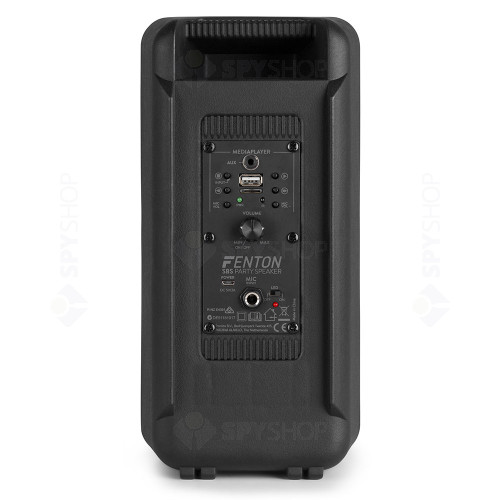 Boxa portabila cu acumulator Fenton SBS60 178.355, Bluetooth/USB, LED, 2x4 inch, 50W