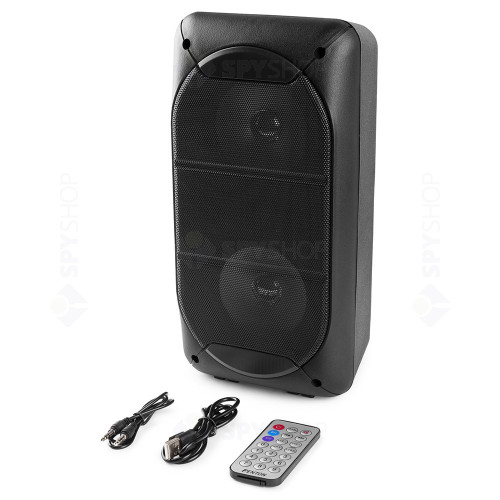 Boxa portabila cu acumulator Fenton SBS60 178.355, Bluetooth/USB, LED, 2x4 inch, 50W
