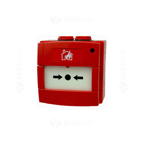 Buton de incendiu exterior KAC WCP3A-R000SG-01 IS, rosu, aparent, NC/NO