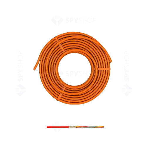 Cablu de incendiu JE-H(ST)H TED 002457, 1x2x0.8 mm, E30/E90, ecranat, rola 500 m