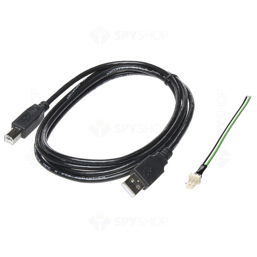 Cablu de programare echipamente Satel USB-RS, RS-232, USB tip B, 1.8 m