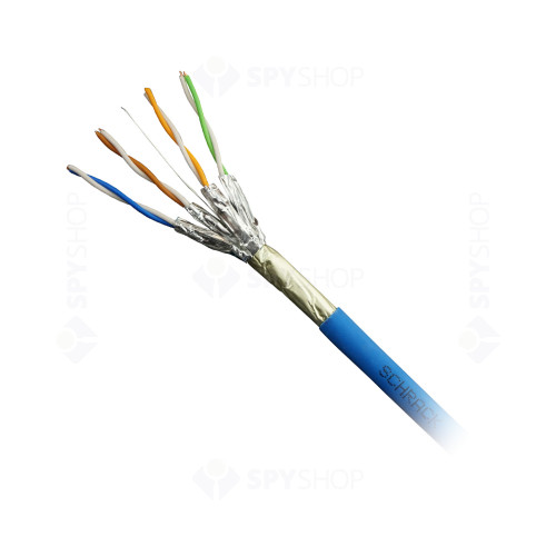 Cablu F/FTP CAT 6A Schrack HSKP423HA5, 4x2xAWG23/1, 500MHz, LS0H-3, Dca, 500 m