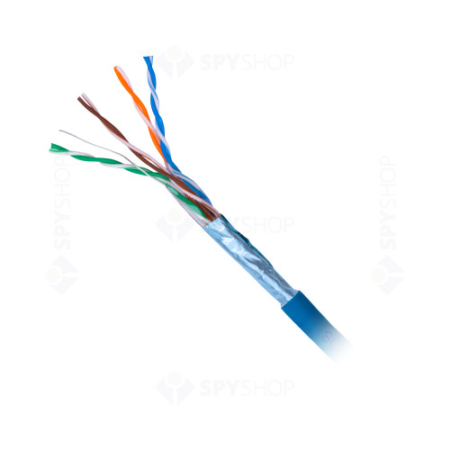 Cablu F/UTP CAT 5E Schrack HSEKF424H1, 4x2xAWG24/1, LS0H, Eca, 305 m