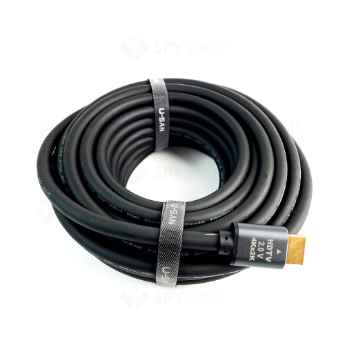 Cablu premium HDMI 2.0 High Speed, 4K, placat cu aur, 60 Hz, Ethernet 10/100Mbps, tata-tata,10 m