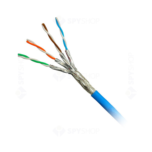 Cablu S/FTP CAT.7 Schrack HSKP423HP5, 4x2xAWG23/1, 1000Mhz, LS0H, Dca, 500 m