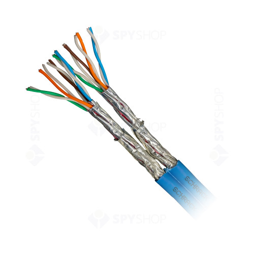 Cablu S/FTP CAT.7 Schrack HSKP823HB5, 2X 4x2xAWG23/1, 1000Mhz, LS0H, Dca, 500 m