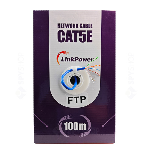 Cablu FTP CAT5E Cupru LinkPower LINK-FTP-100, pret100 m