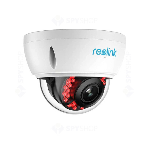 Camera de supraveghere IP Dome Reolink RLC-842A, 8 MP, IR 30 m, 2.7-13.5 mm, motorizat, PoE, zoom 5x, slot card, microfon, PoE