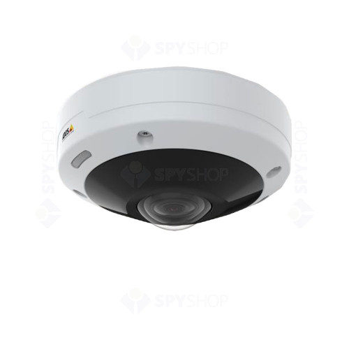 Camera de supraveghere panoramica IP dome Axis Lightfinder 02100-001, 12 MP, 1.3 mm, IR, PoE, slot card