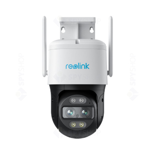 Camera supraveghere IP Speed Dome PTZ Reolink TrackMix Dual Lens, 4G LTE, 2K, 2.8 / 8 mm, IR/lumina alba 30 m, microfon, slot card, zoom x6
