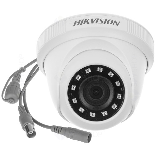 Camera supraveghere Dome Hikvision TurboHD DS-2CE56D0T-IRPF C, 2 MP, IR 20 m, 2.8 mm