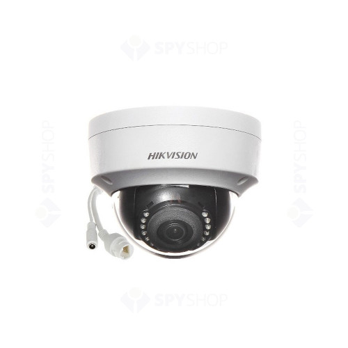 Camera supraveghere Dome IP Hikvision DS-2CD1123G0-I, 2 MP, 30 m, 2.8 mm + alimentare