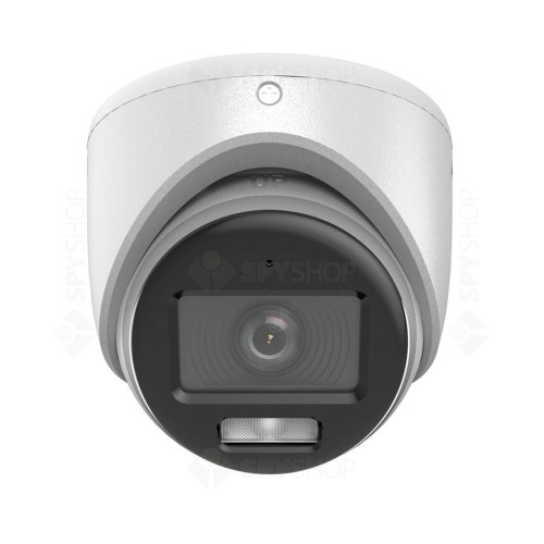 Camera supraveghere exterior ColorVu Hikvision DS-2CE70KF0T-LMFS(3.6MM), 3K, Smart Hybrid cu LED alb si IR 20 m, 3.6 mm, microfon