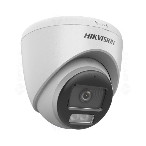 Camera supraveghere exterior ColorVu Hikvision DS-2CE72KF0T-LFS(3.6MM), 3K, Smart Hybrid cu LED alb si IR 40 m, 3.6 mm, microfon