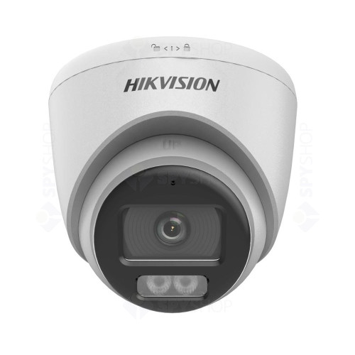 Camera supraveghere exterior ColorVu Hikvision DS-2CE72KF0T-LFS(3.6MM), 3K, Smart Hybrid cu LED alb si IR 40 m, 3.6 mm, microfon