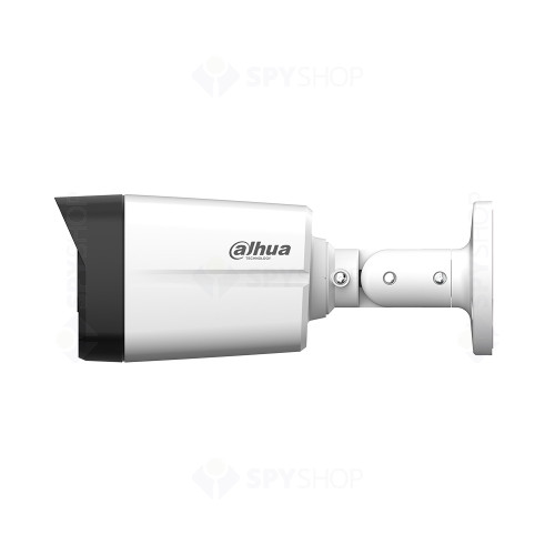 Camera supraveghere exterior cu iluminare duala Dahua HAC-HFW1509TLM-IL-A-0360B-S2, 5 MP, IR 40 m, lumina alba 40 m, 3.6 mm, microfon