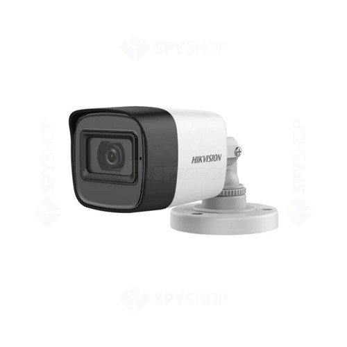 Camera supraveghere exterior Hikvision DS-2CE16D0T-ITFS, 2 MP, 3.6 mm, IR 30 m, audio prin coaxial, microfon