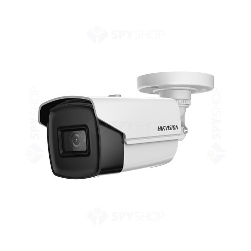 Kit Camera supraveghere exterior HikVision TurboHD DS-2CE16U1T-IT5F, 8 MP, IR 80 m, 3.6 mm + alimentator