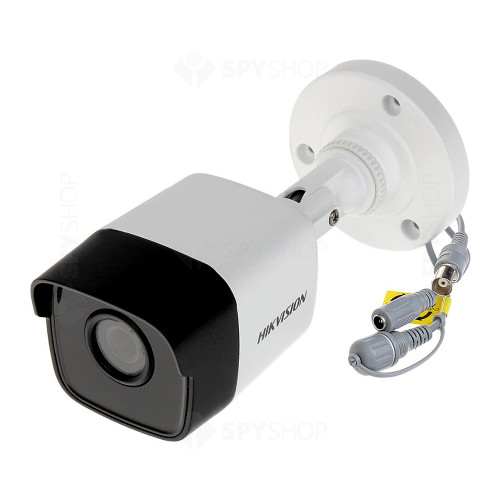 Kit Camera supraveghere exterior Hikvision Ultra Low Light TurboHD DS-2CE16D8T-ITF, 2 MP, IR 20 m, 2.8 mm + alimentator